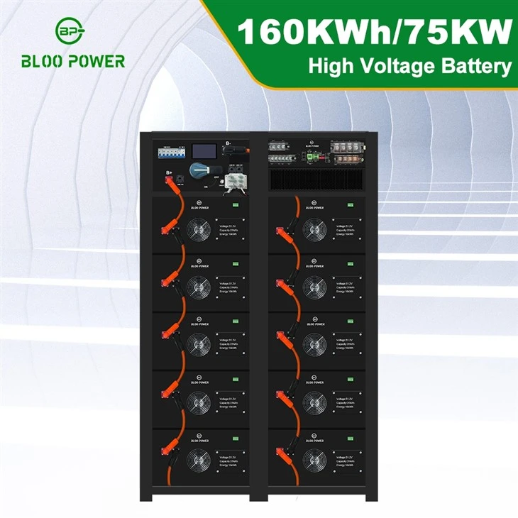 High Voltage Lithium Battery System 75KW 160KWh For Commercial